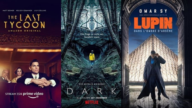 O Último Magnata, Dark e Lupin, séries que tratam dos bastidores de Hollywood, viagem misteriosa no tempo e aventura policial